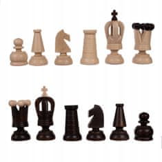 Kruzzel Premium drveni tapecirani šah 31 × 31 cm i drvene figure