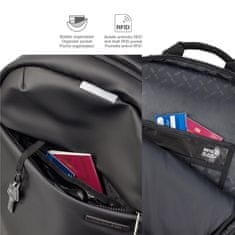 Miquelrius Srednji crni ruksak Bag-to-Work