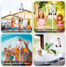 JOJOY® Raketni raspršivač za vrt, koji se diže i hladi, za djecu, jednostavna instalacija | FUNLUNCHER