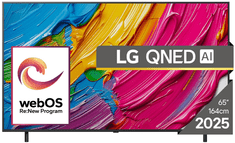 QNED80 AI TV, 165 cm, 4K (65QNED80A3A.AEU)