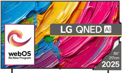 LG QNED80 AI TV, 218 cm, 4K (86QNED80A3A.AEU)