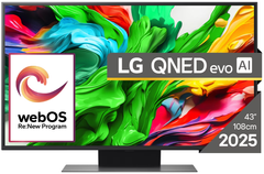 LG QNED86 evo AI TV, 4K, 109 cm (43QNED86A3C.AEU)