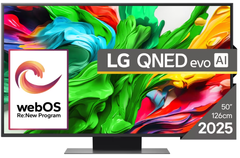 LG QNED86 evo AI TV, 4K, 127 cm (50QNED86A3C.AEU)