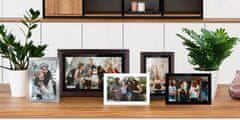 Krüger&Matz Digitalni okvir za fotografije osjetljiv na dodir FRAMEO Wi-Fi zvučnik 15,6” drvo + aplikacija