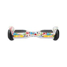 Rebel TOOLS Električno dvokolo skuter rolka LED RGB 100kg Cruiser 10 km/h bela