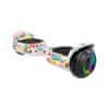 Rebel TOOLS Električno dvokolo skuter rolka LED RGB 100kg Cruiser 10 km/h bela