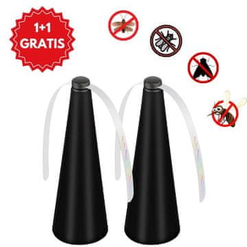 HOME & MARKER® Ventilator za odbijanje muha i komaraca za stol, bez kemikalija, 360° zaštita 1+1 | F2LYBEGONE