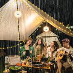 HOME & MARKER® Kamping LED rasvjeta 10m s punjivom baterijom, vodootporna i prijenosna | GLOWTREK