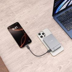 Tech-protect PB14 LifeMag MagSafe Power Bank 5000mAh, siva
