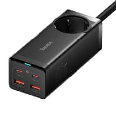 BASEUS Baseus GaN3 Pro punjač s 2x USB + 2x USB-C + AC, 100W, crni
