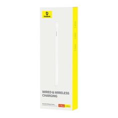 BASEUS Aktivna olovka Baseus Smooth Writing Series s bežičnim i kabelskim punjenjem (bijela)