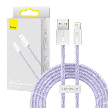BASEUS Usb kabel za lightning baseus dynamic, 2,4a, 2m (ljubičasta)