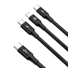 BASEUS Baseus 3-U-1 Kabel Usb Na Micro Usb Na Lightning Usb-C Za Mobitele 1,5 M
