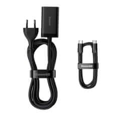 BASEUS Baseus GaN3 Pro punjač 65W, 2x USB-C, 2x USB, crni, brzo punjenje, lagan i kompaktan