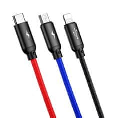 BASEUS Baseus 3U1 Kabel Usb-C Na Lightning Micro 3A Za Telefone S Brzim...