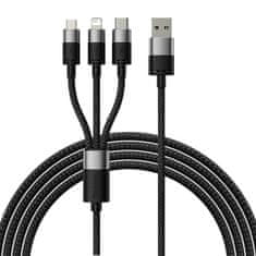 BASEUS Baseus 3-U-1 Kabel Usb-C Micro Usb Na Lightning Za Mobilne Telefone 3,5 A 1,2 M