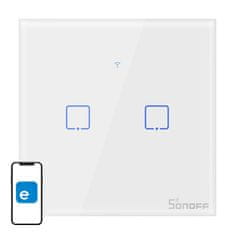 Sonoff Pametni dodirni prekidač svjetla WiFi Sonoff T0 EU TX (2-kanalni)