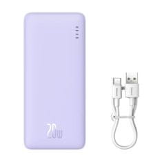 BASEUS Powerbank Baseus Airpow 10000mAh 20W - Fioletni, brzi punjač za pametne telefone