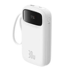 BASEUS Powerbank Baseus QPow 2, 20000mAh, 30W, 2xUSB-C, bijeli - pouzdano punjenje u pokretu