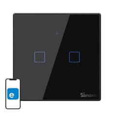 Sonoff Pametni dodirni prekidač svjetla WiFi + RF 433 Sonoff T3 EU TX (2-kanalni)