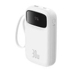 BASEUS Powerbank Baseus QPow 2 10000mAh 30W USB-C (bijeli) - Brzo punjenje i visoka kapacitet