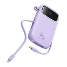 BASEUS Powerbank Baseus QPow 2, 20000mAh, 30W, 2xUSB-C, ljubičasti, brzina punjenja 57% za 30 minuta