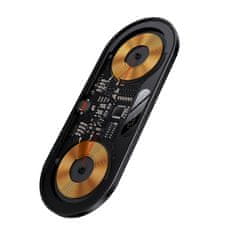 BASEUS Podvijska bežična punjača Qi s LED ekranom Baseus, 20W, za dva uređaja uz pametno punjenje