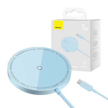 BASEUS Baseus Simple Mini 3 magnetska indukcijska punjača 15W (plava)