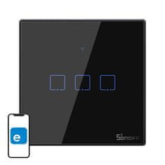 Sonoff Pametan dodirni prekidač svjetla WiFi + RF 433 Sonoff T3 EU TX (3-kanalni)