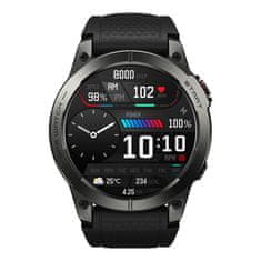 ZEBLAZE Pametna narukvica Zeblaze Stratos 3 - Crna, GPS, monitoring zdravlja, AMOLED ekran 1.43"