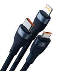 BASEUS Baseus 3-U-1 Kabel Usb-C Na Lightning Micro Usb Za Mobitele 100W 1,2M