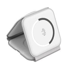 Choetech Magnetna indukcijska punjača Choetech T588-F 3u1 15W (bijela) za iPhone, Apple Watch i AirPods