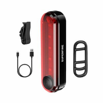 Superfire Superfire BTL01 stražnje svjetlo za bicikl, USB, 230mAh