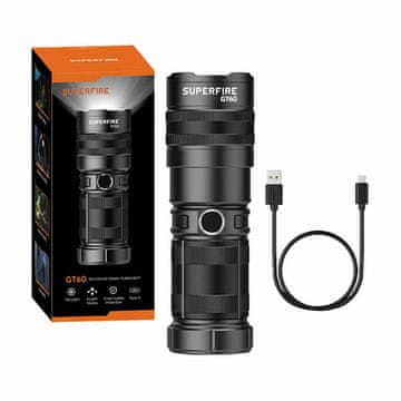 Superfire Superfire Gt60 Led Svjetiljka 2600Lm Za Bicikle Usb-C Napajanje Visoka Svjetloća