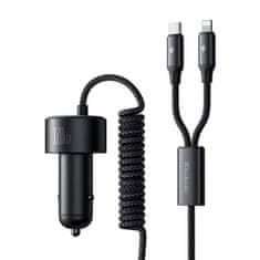 Mcdodo Mcdodo CC-0370 automobilski punjač, USB-C i Lightning, 120W, s ugrađenim kabelima