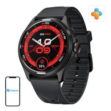 Mobvoi Pametni sat Mobvoi TicWatch Pro 5 Enduro - Crni, inovativna tehnologija za zdravlje i aktivnost