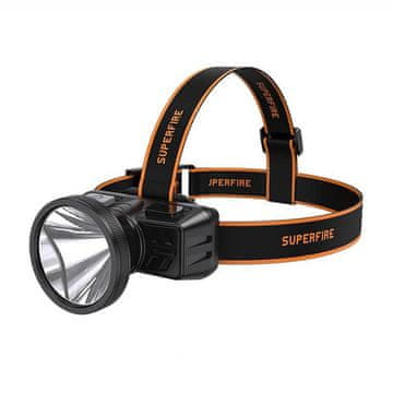 Superfire Naglavna svjetiljka Superfire HL51, 160 lm, micro-USB, 300m