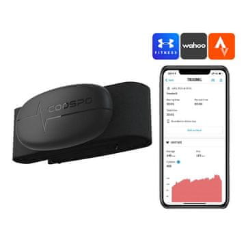 Coospo Prsni monitor otkucaja srca Coospo H6 kompatibilan sa Strava, Wahooo, MapMyFitness itd.