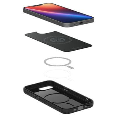  Spigen Liquid Air MagSafe ovitek za iPhone 16e, mat črn