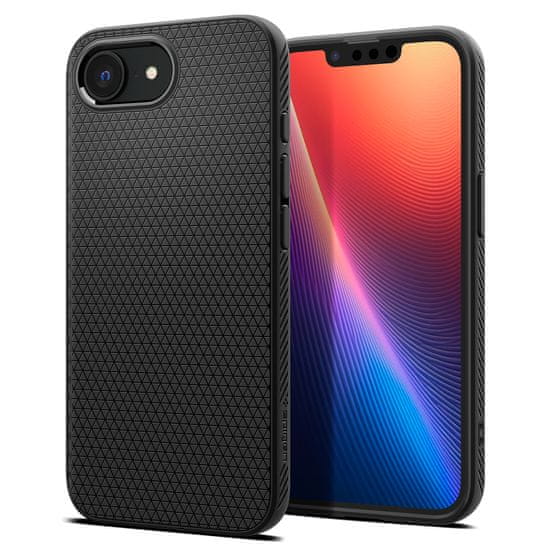 Spigen Liquid Air futrola za iPhone 16e, mat crna (ACS09161)