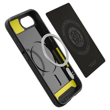  Spigen Rugged Armor MagSafe ovitek za iPhone 16e, mat črn