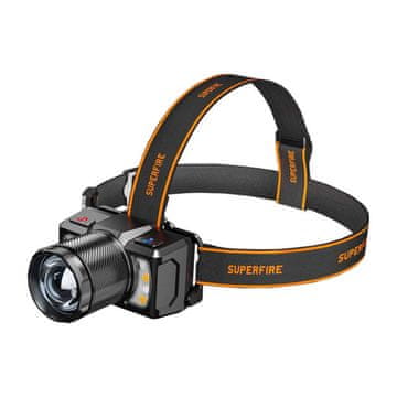 Superfire Superfire Led Naglavna Svjetiljka Za Dom, Putovanja, Trčanje, Usb-C 700Lm Hl25