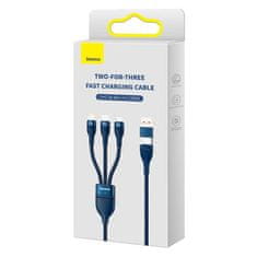BASEUS Baseus 3-U-1 Kabel Usb-C Na Lightning Micro Usb Za Mobitele 100W 1,2M