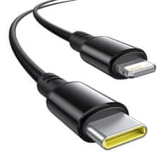 BASEUS Baseus 60W Auto Punjač s USB-C i Lightning Kabelom - Crni