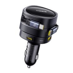 BASEUS Baseus Enjoyment Max auto punjač 90W s USB-C i USB-A portovima, crni