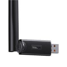 BASEUS Adapter WiFi Baseus FastJoy 650Mbps - Crni, dvopojasni, visokokvalitetni signal