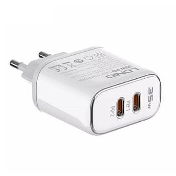 LDNIO Ładowarka LDNIO A2528M 2USB-C za Apple + USB-C - Lightning Kabel - 35W PD