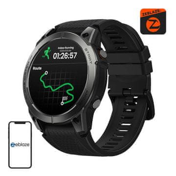ZEBLAZE Pametni sat Zeblaze Stratos 3 Pro - Crni, Ultra HD AMOLED, GPS, Monitor zdravlja, IP68