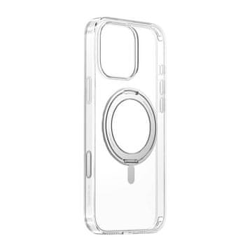 BASEUS Magnetna maska s postoljem Baseus SkyRing 360 iP16 Pro (transparentna)