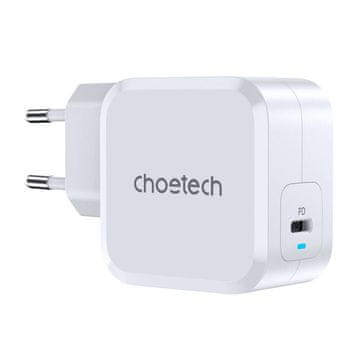 Choetech Punjač USB-C PD8007 45W Choetech EU (bijeli) za brzo i sigurno punjenje